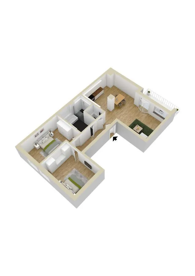 아파트 Landhaus Am See Appartement Lh 06 슈방가우